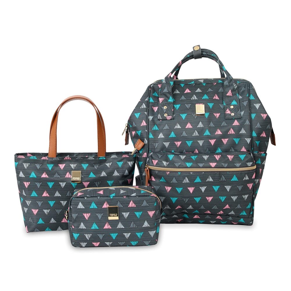 8457 Posy 3-Piece Backpack with Tote and Pouch, Sprinkle, 16"